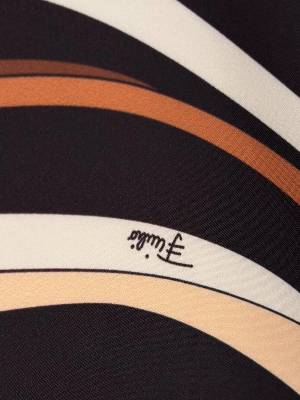 Emilio Pucci Brown and White Strapless Backless Tank Top - Picture 5 of 8